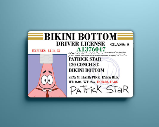 Patrick License Card Skin