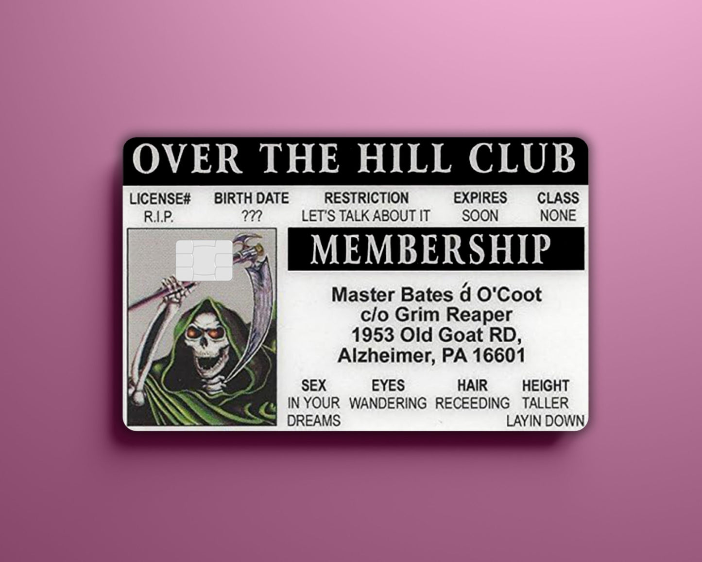 Over the Hill ID Card Cover