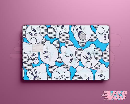 Blue Black and Gray Kirby Card Cover