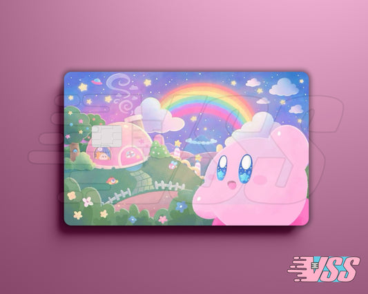 Pastel Rainbow Kirby Card Cover