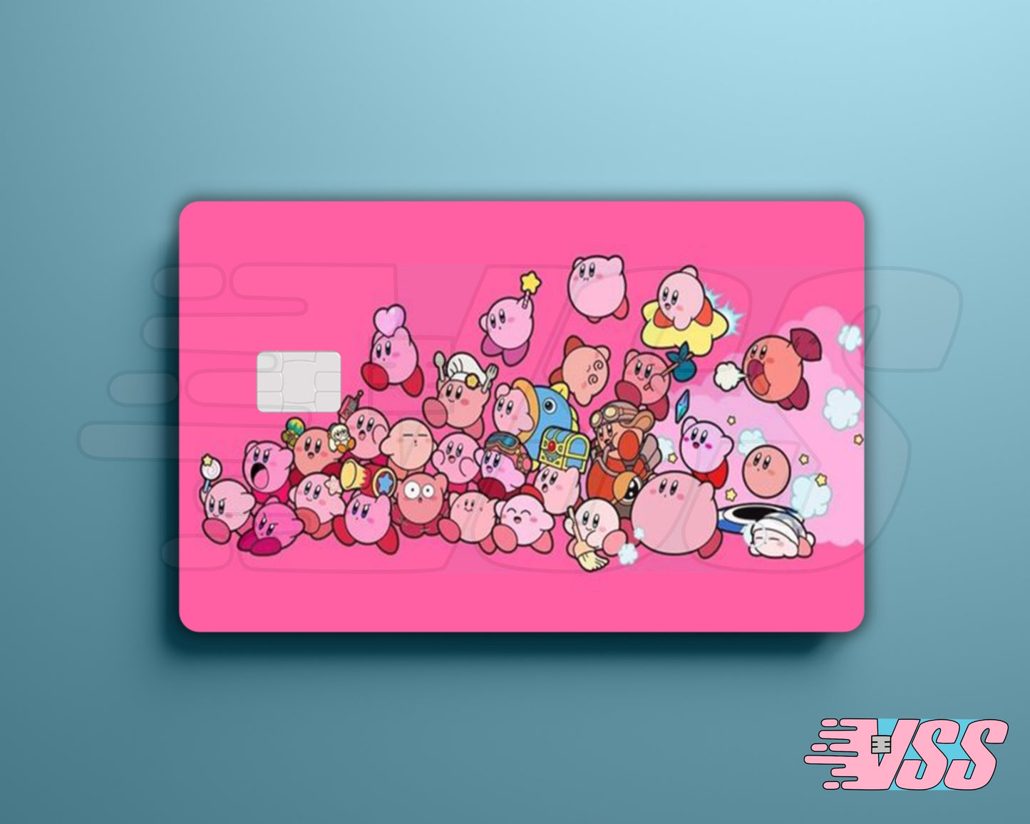 Bright Pink Kirby Card Cover