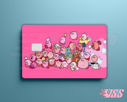 Bright Pink Kirby Card Cover