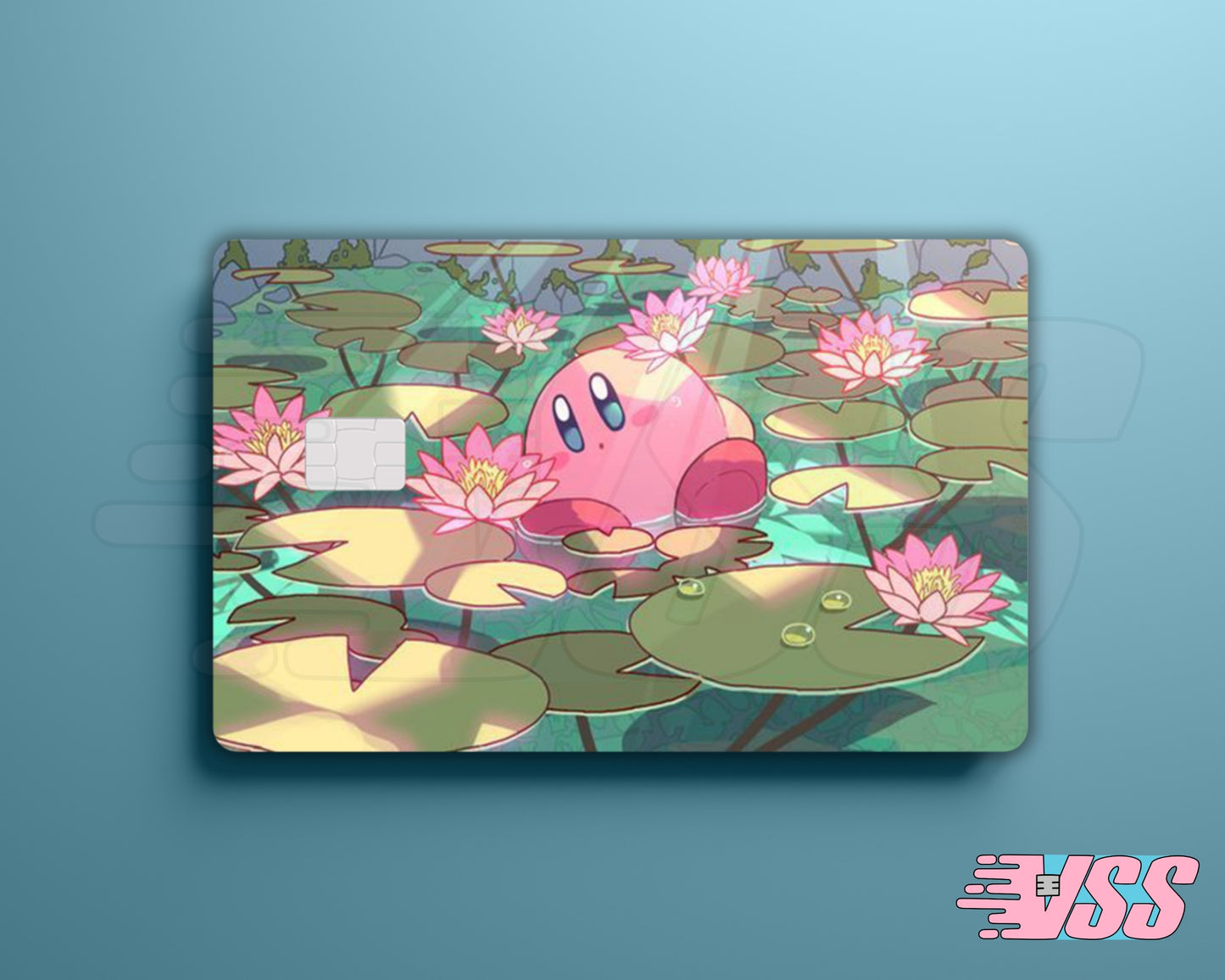 Kirby on Lily Pad Card Cover