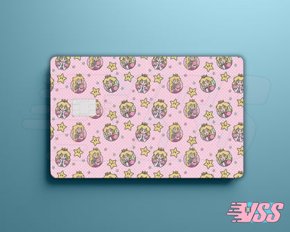 PInk Princess Peach Mario Card Cover