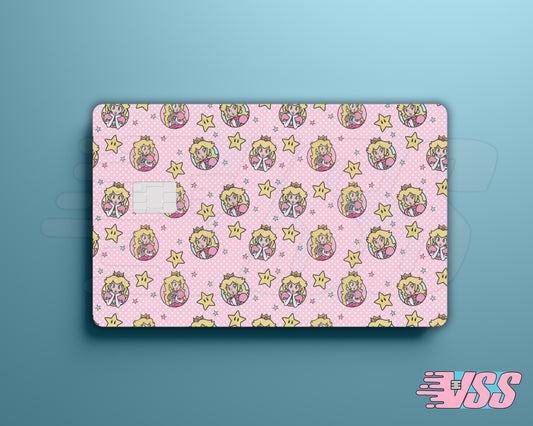 PInk Princess Peach Mario Card Cover