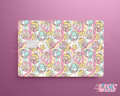 Yoshi Peach Toad Mario Card Cover