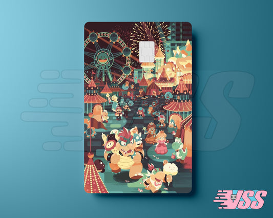 Vintage Style Mario Card Cover