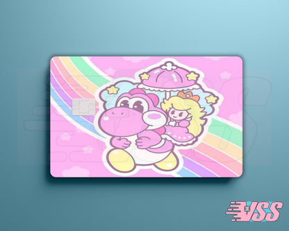 Princess Peach Yoshi Rainbow Mario Card Cover