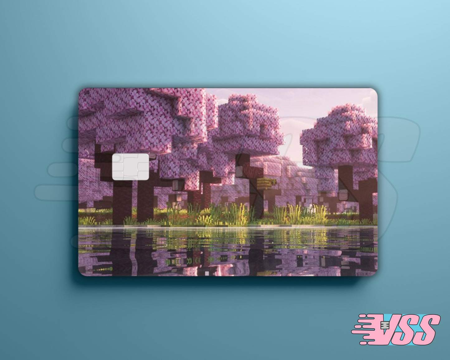 Minecraft Cherry Blossom Card Cover