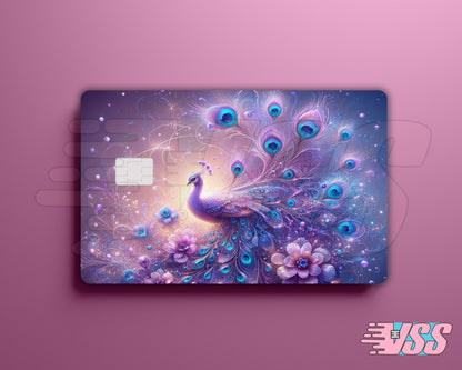 Purple Peacock Card Cover