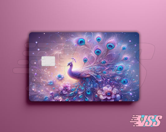 Purple Peacock Card Cover