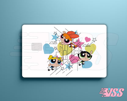 Classic PowerPuff Girls White Card Cover