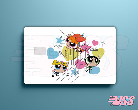 Classic PowerPuff Girls White Card Cover