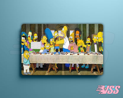 Simpsons Last Supper Card Cover