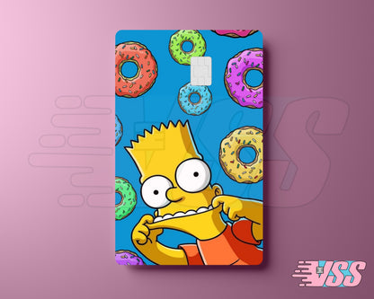 Bart Simpson Donut Card Cover