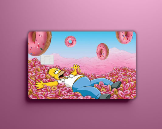 Homer Dreaming Donuts Card Cover