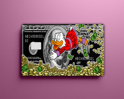 Uncle Scrooge Black Money Card Cover